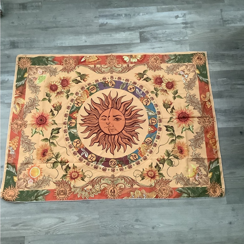 Bohemian Sun and Moon Tapestry - Multicolor